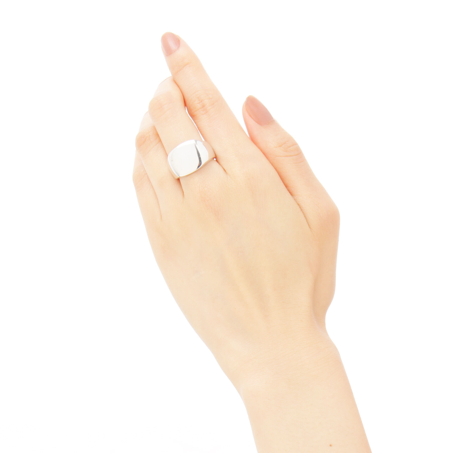 COCOSHNIK「シルバー シグネットリング スクエア」|リング|