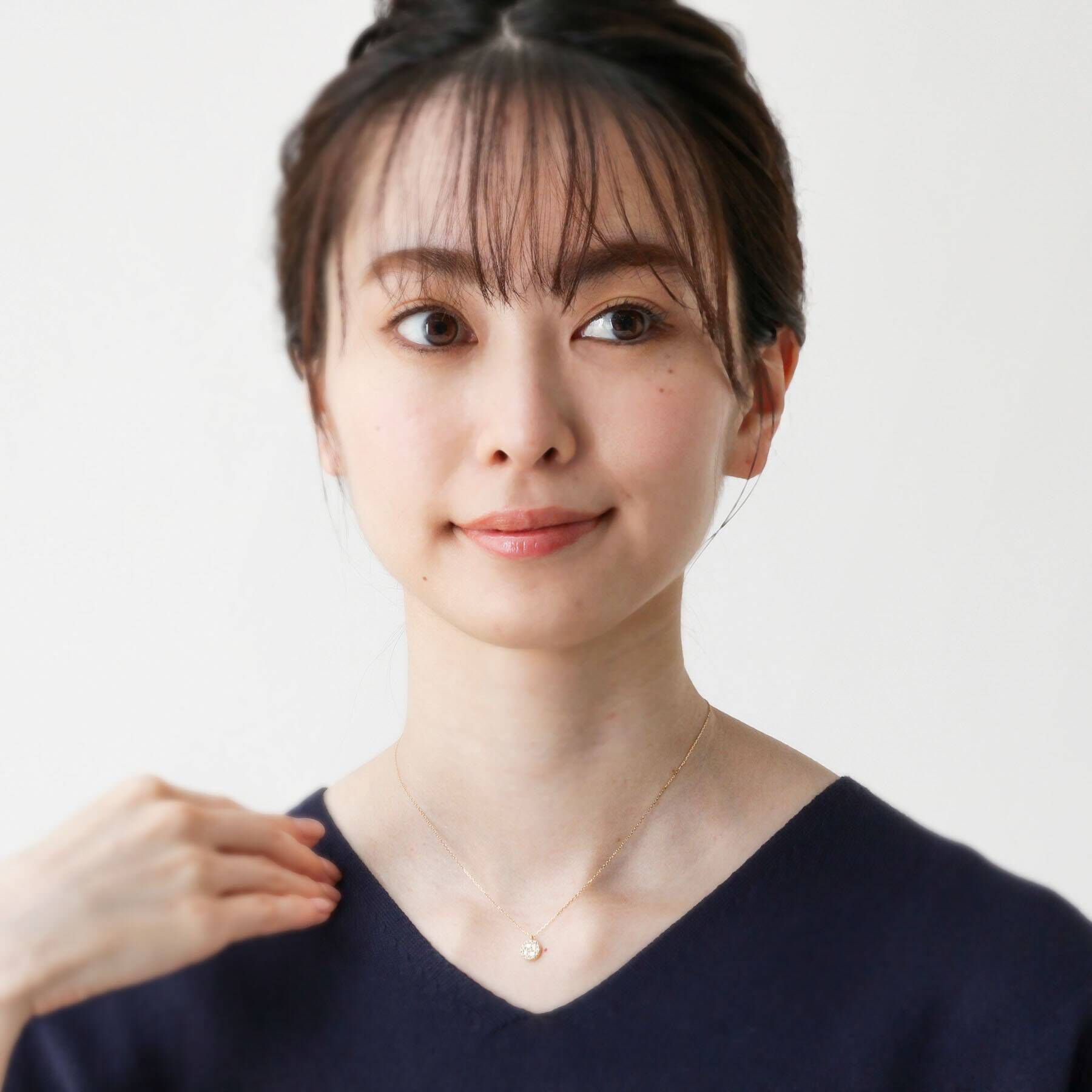 COCOSHNIK「K18ダイヤモンド コンビネーションパヴェ ラウンドネックレス」|ネックレス|