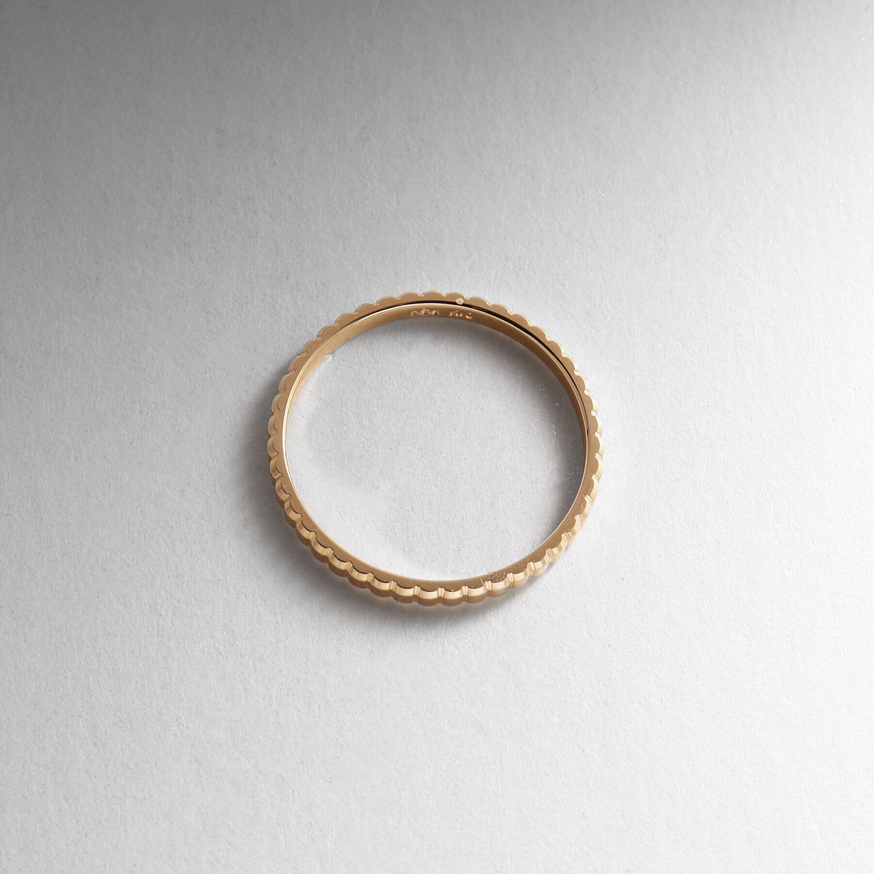 COCOSHNIK「K10ガドルーンカット細 リング大（16号）」|リング|