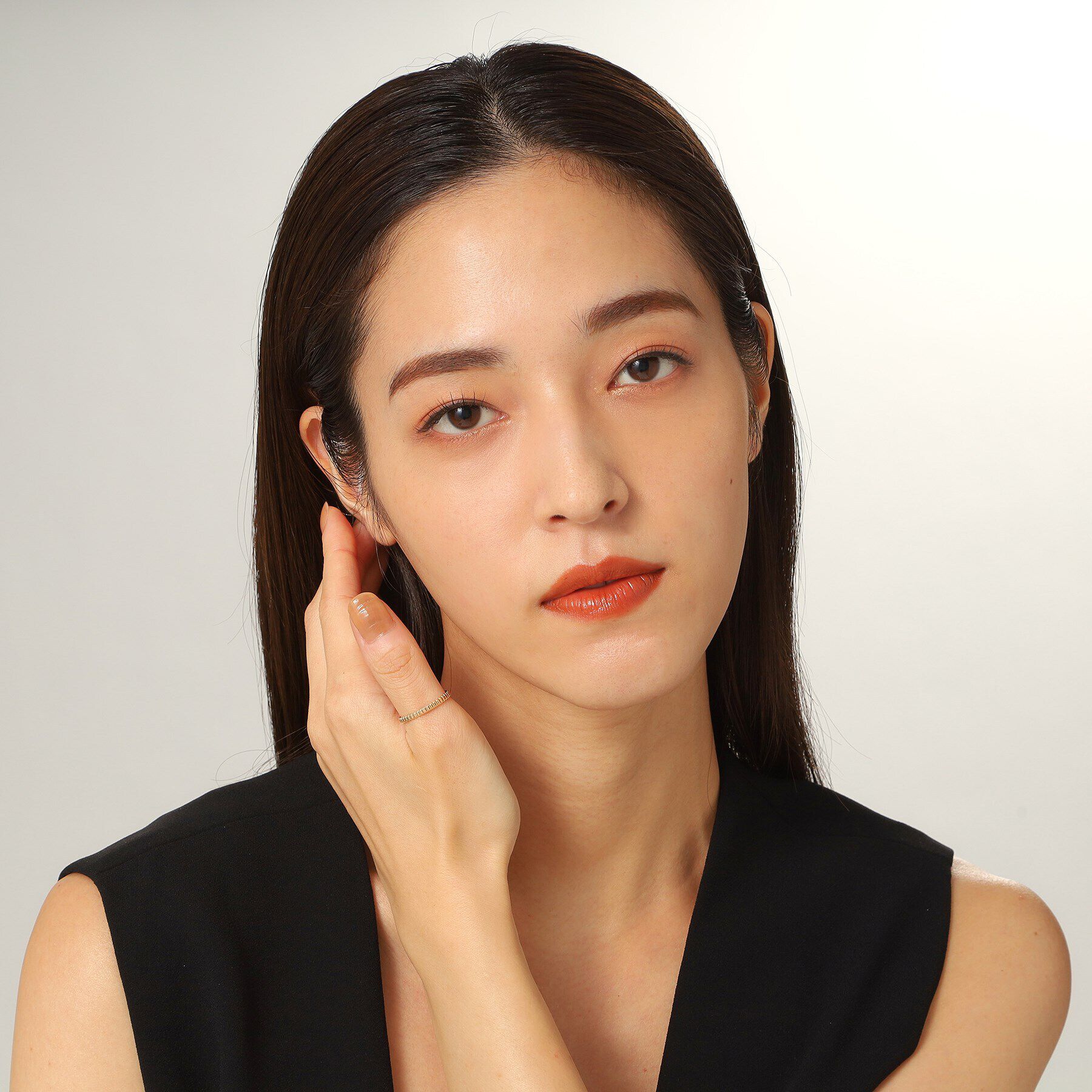 COCOSHNIK「K10ガドルーンカット細 リング大（16号）」|リング|