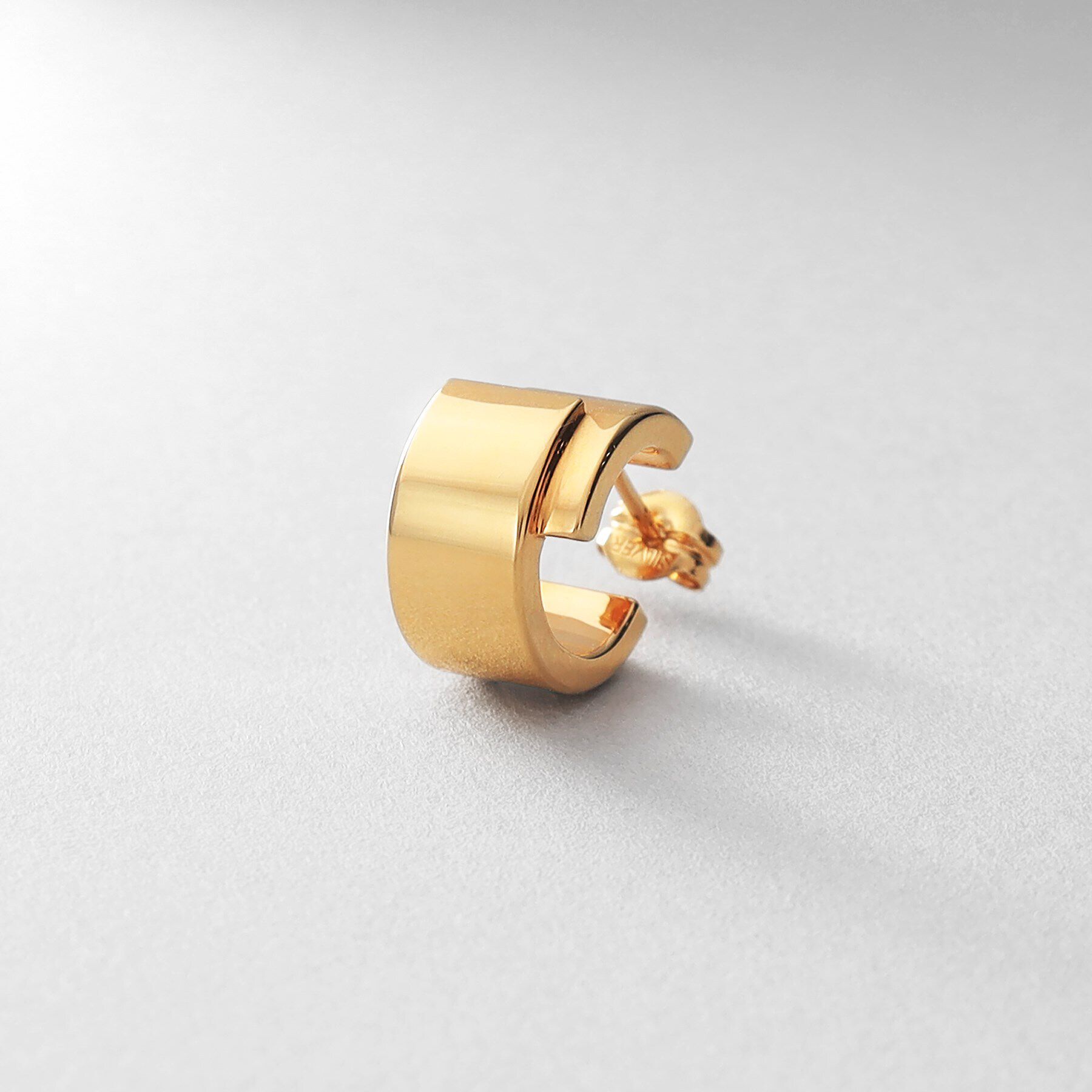 COCOSHNIK ONKITSCH「シルバー スモールフープ スライドプレートピアス GP」|ピアス|