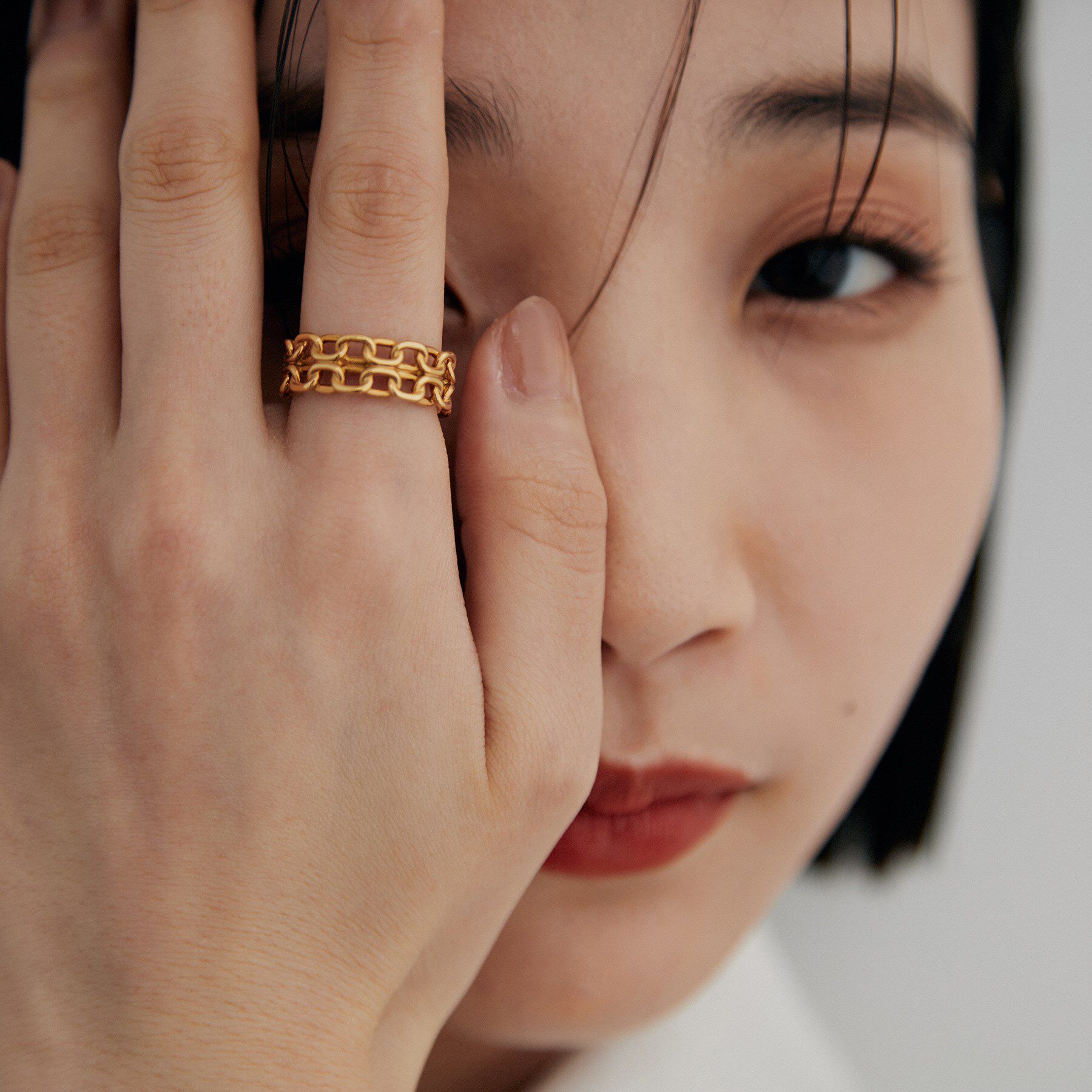 COCOSHNIK ONKITSCH「シルバー ビスマルクチェーンモチーフリング GP」|リング|