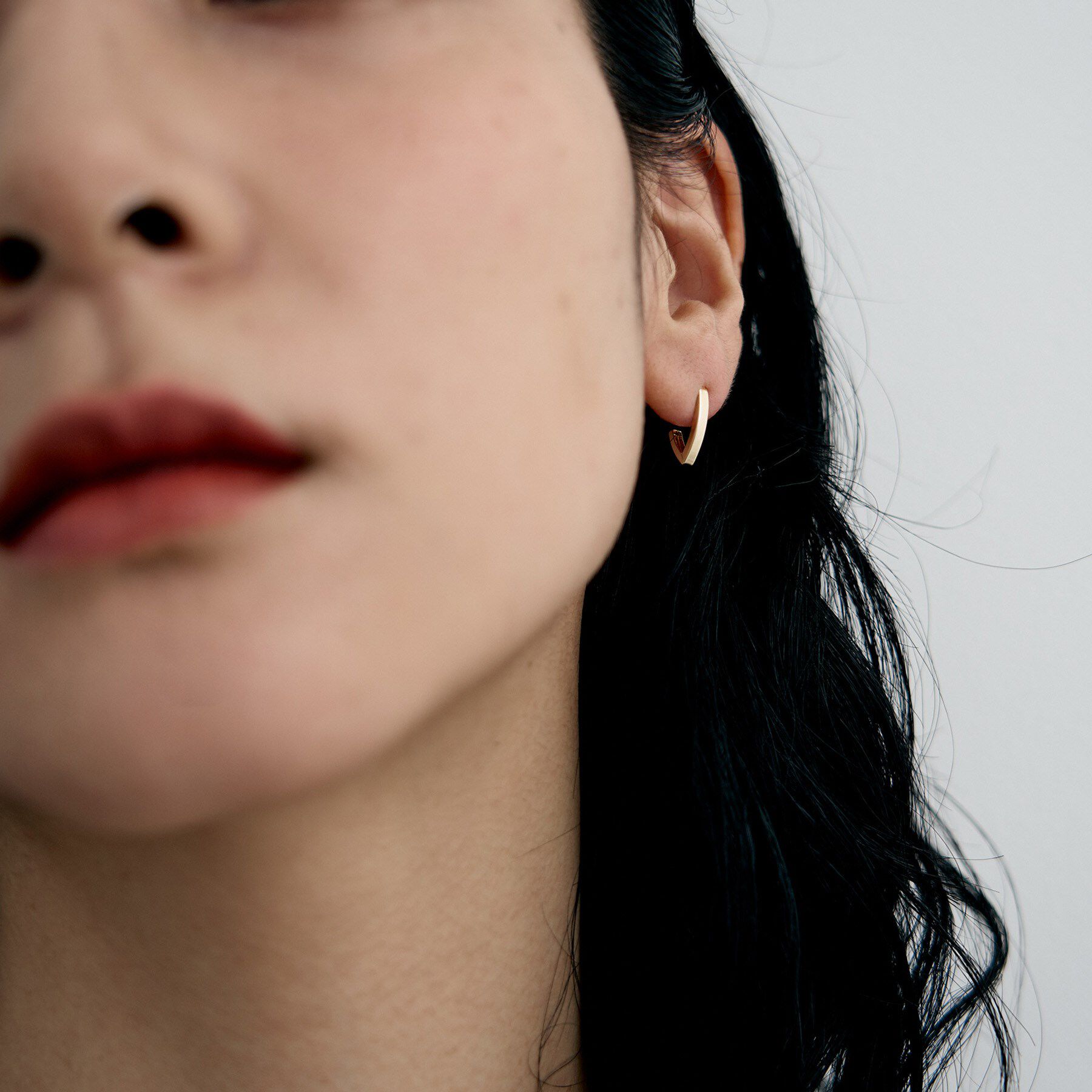 COCOSHNIK ONKITSCH「K10Lシェイプピアス」|ピアス|