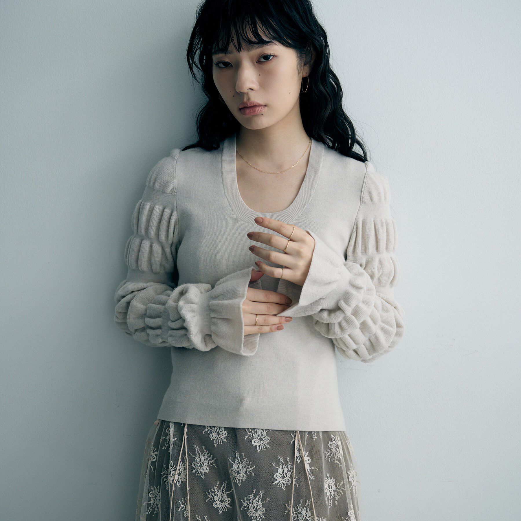 COCOSHNIK ONKITSCH「K10スキニーリング トライアングルエッジ」|リング|