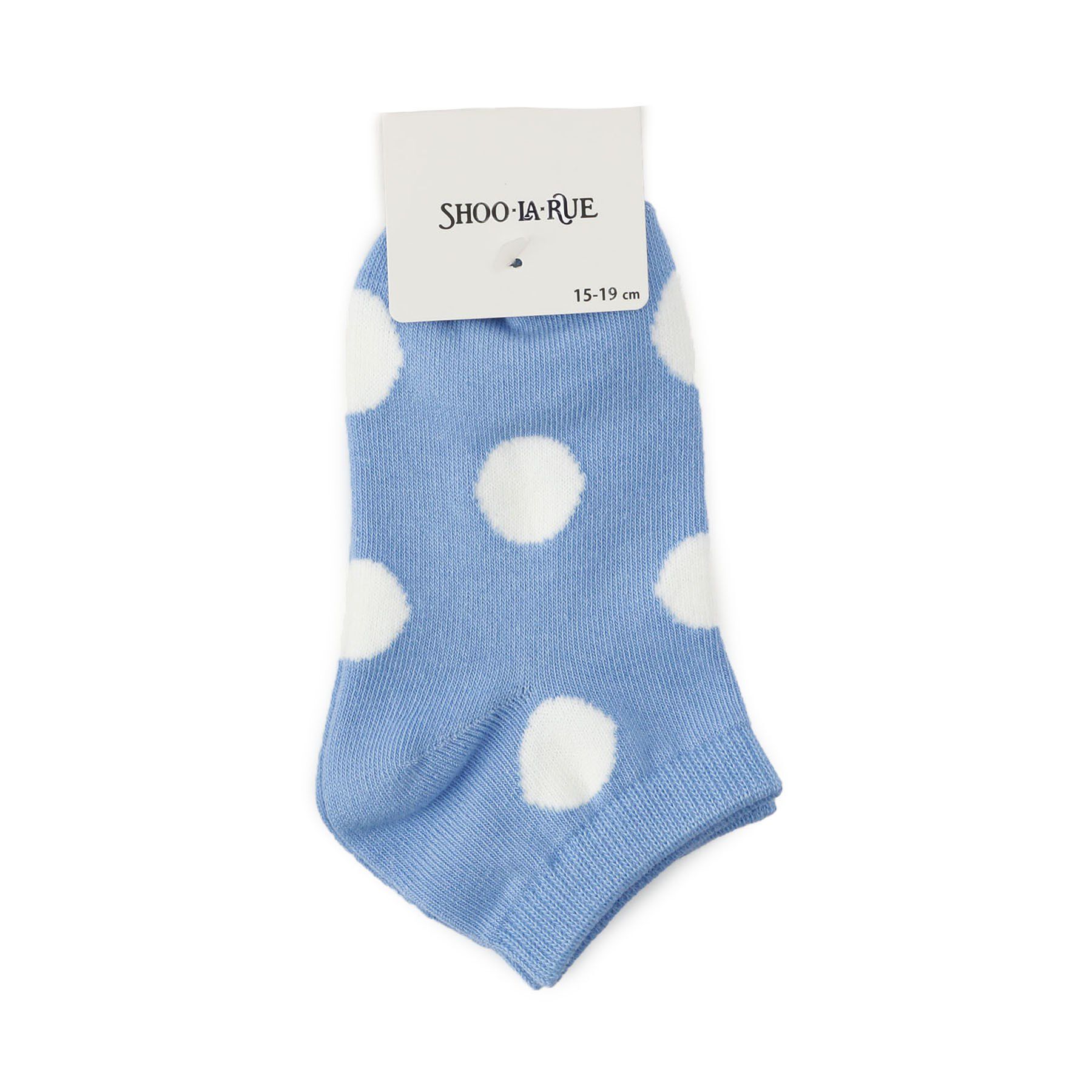 SHOO･LA･RUE「大きめドットアンクル丈ソックス」|ソックス|ブルー(191)