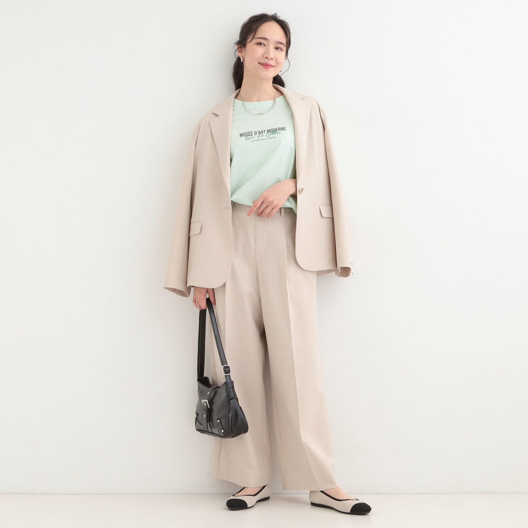 SHOO･LA･RUE「【洗濯機可/セットアップ可/SS-LL/UV】オンにもオフにも きれいに見えワイドパンツ」|その他|