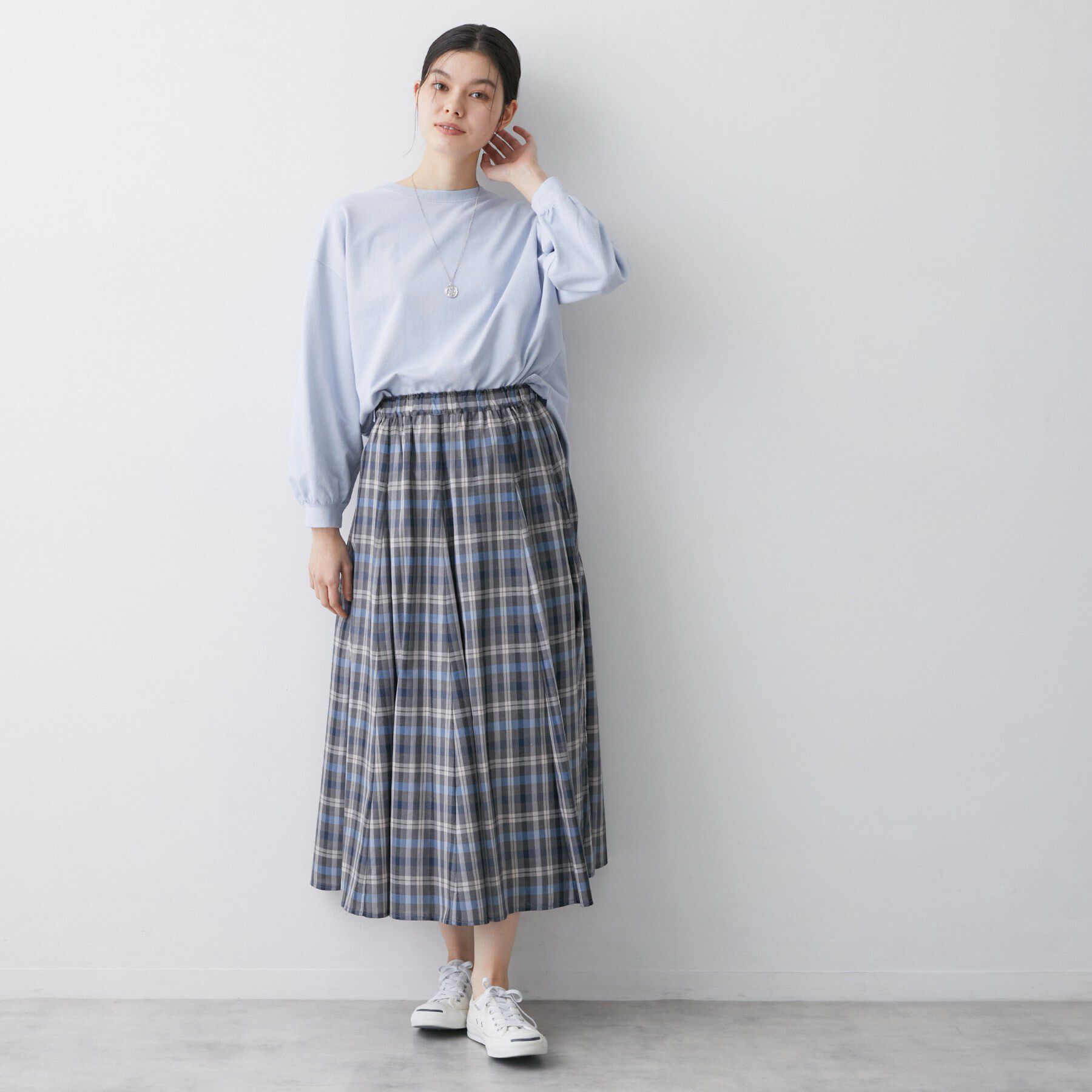 Dessin「【360度可愛い・洗える】バックヘンリーカットソー」|Tシャツ・カットソー|