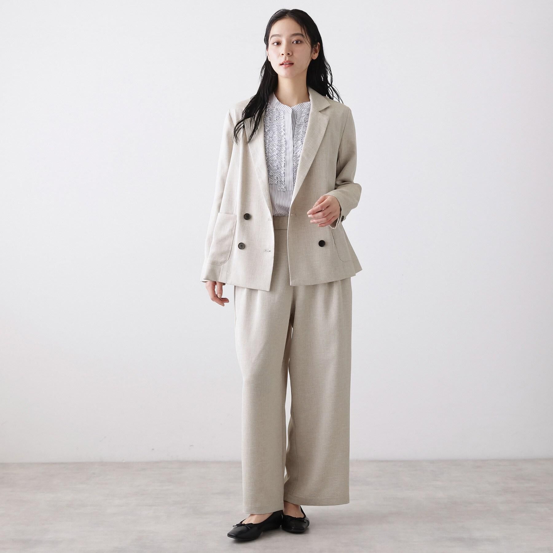 Dessin「【着映え/洗える】フロントフリルブラウス」|シャツ・ブラウス|