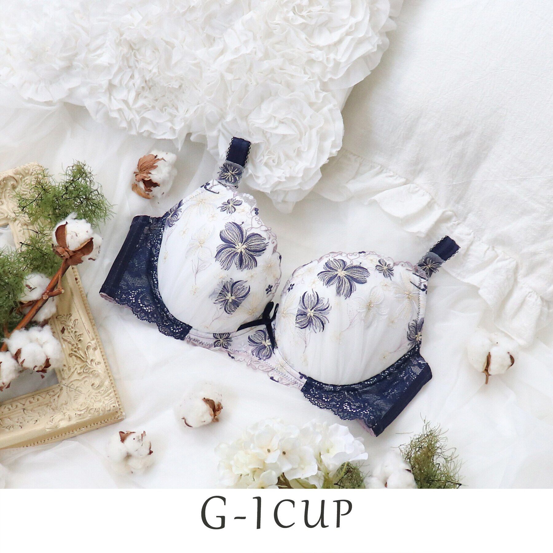 Risa Magli「サンドラ ブラジャー」|インナー|ネイビー(094)