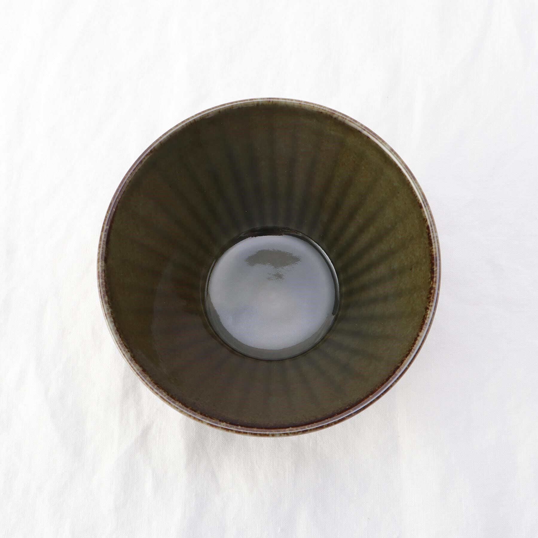 212 KITCHEN STORE「しのぎ反りどんぶり L 織部」|食器・キッチングッズ|