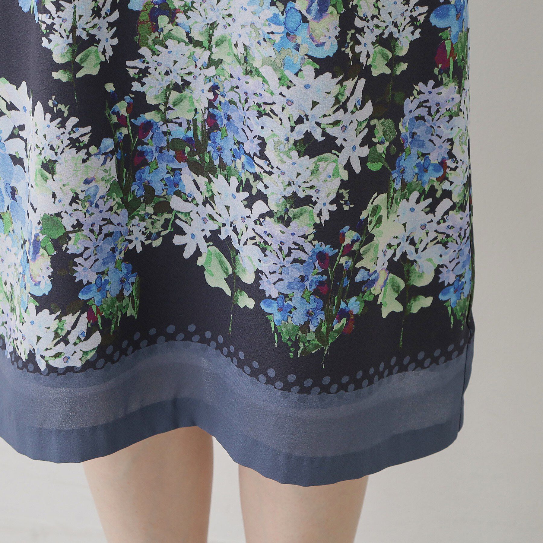 SunaUna「【co creation and yours／SS～L】多色花柄プリント五分袖ワンピース」|ワンピース|