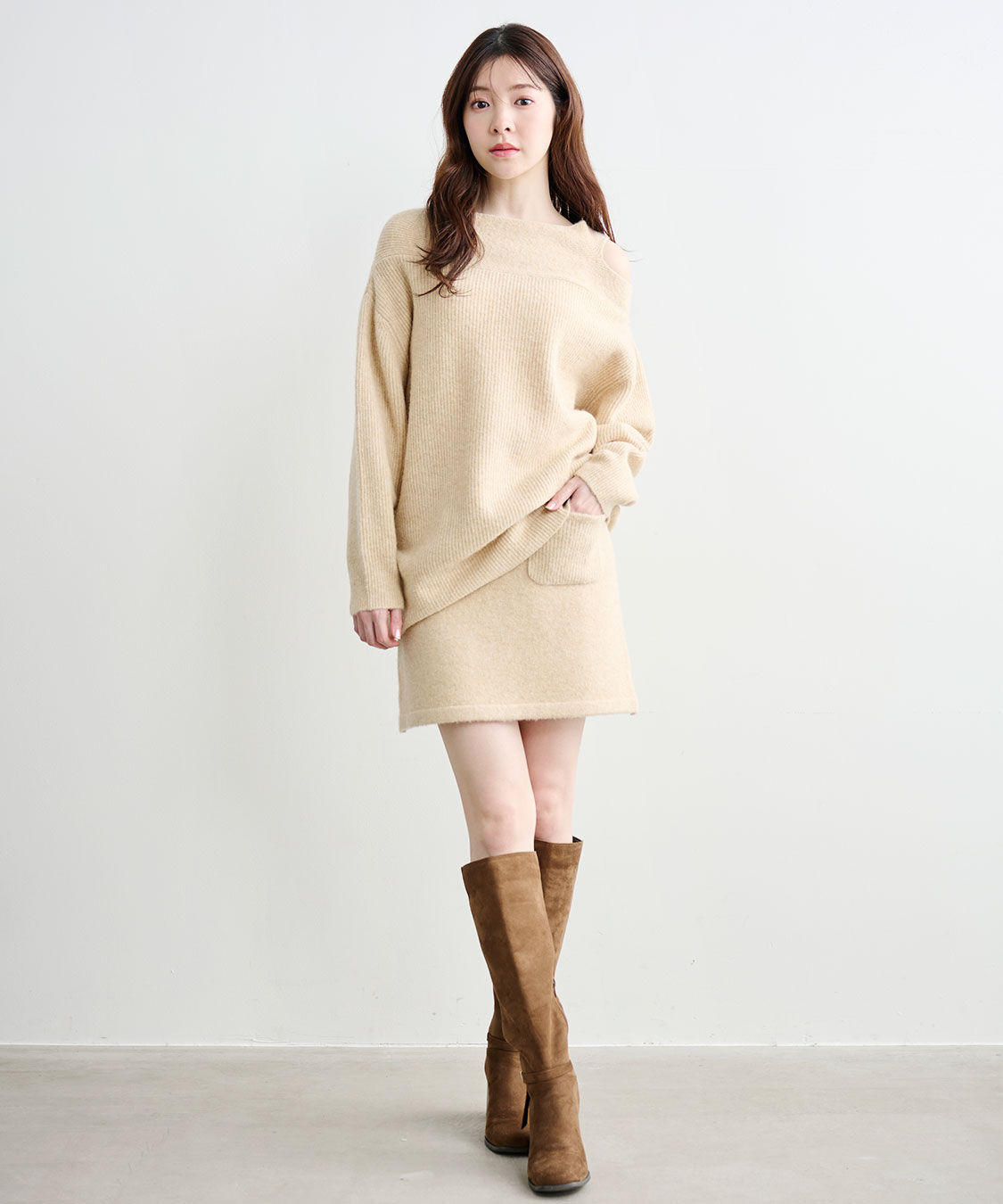 COCO DEAL「ポケットニットミニスカート」|スカート|