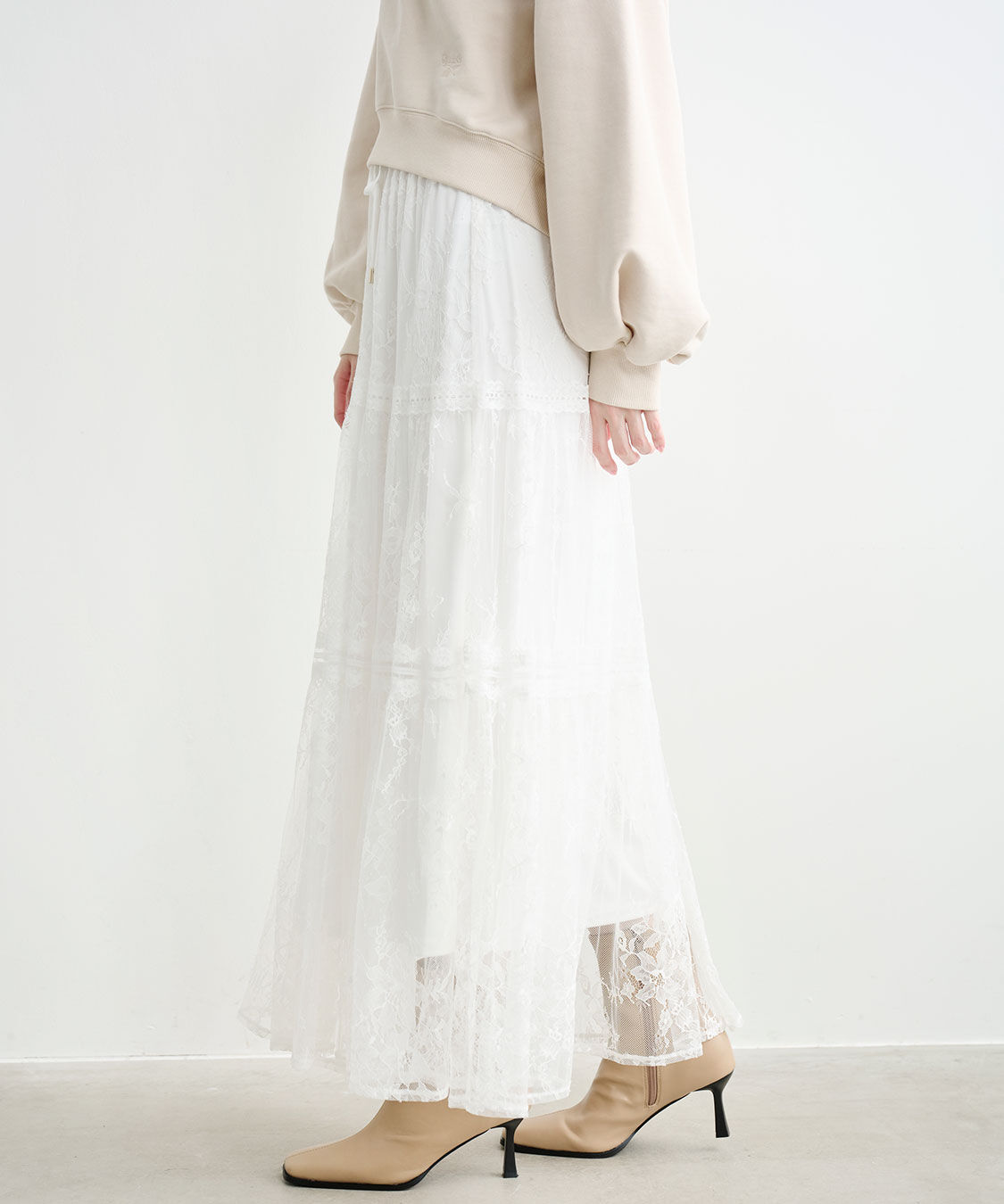 COCO DEAL「レースティアードスカート」|スカート|