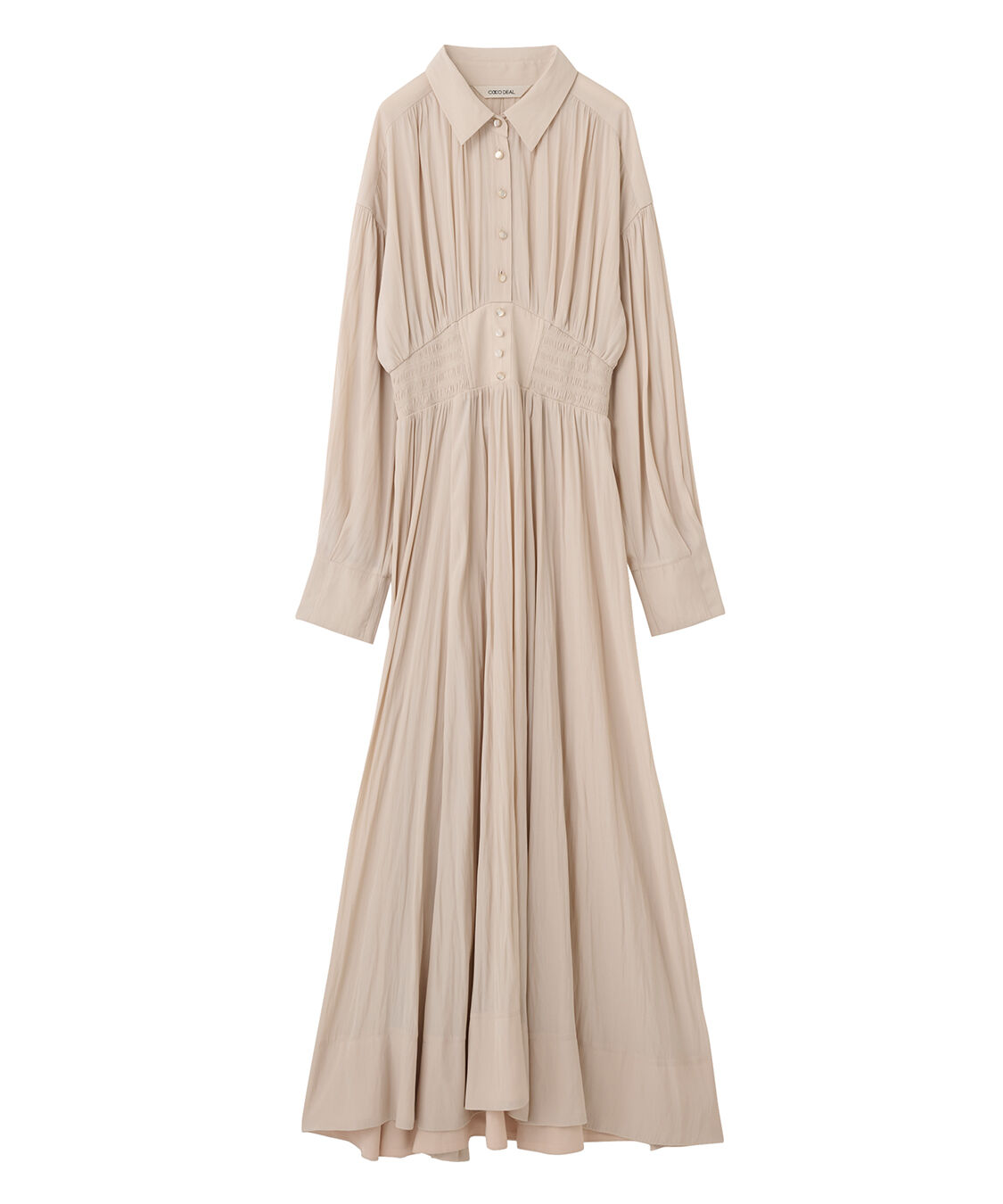 COCO DEAL「ウエストシャーリングシャツワンピース」|ワンピース|