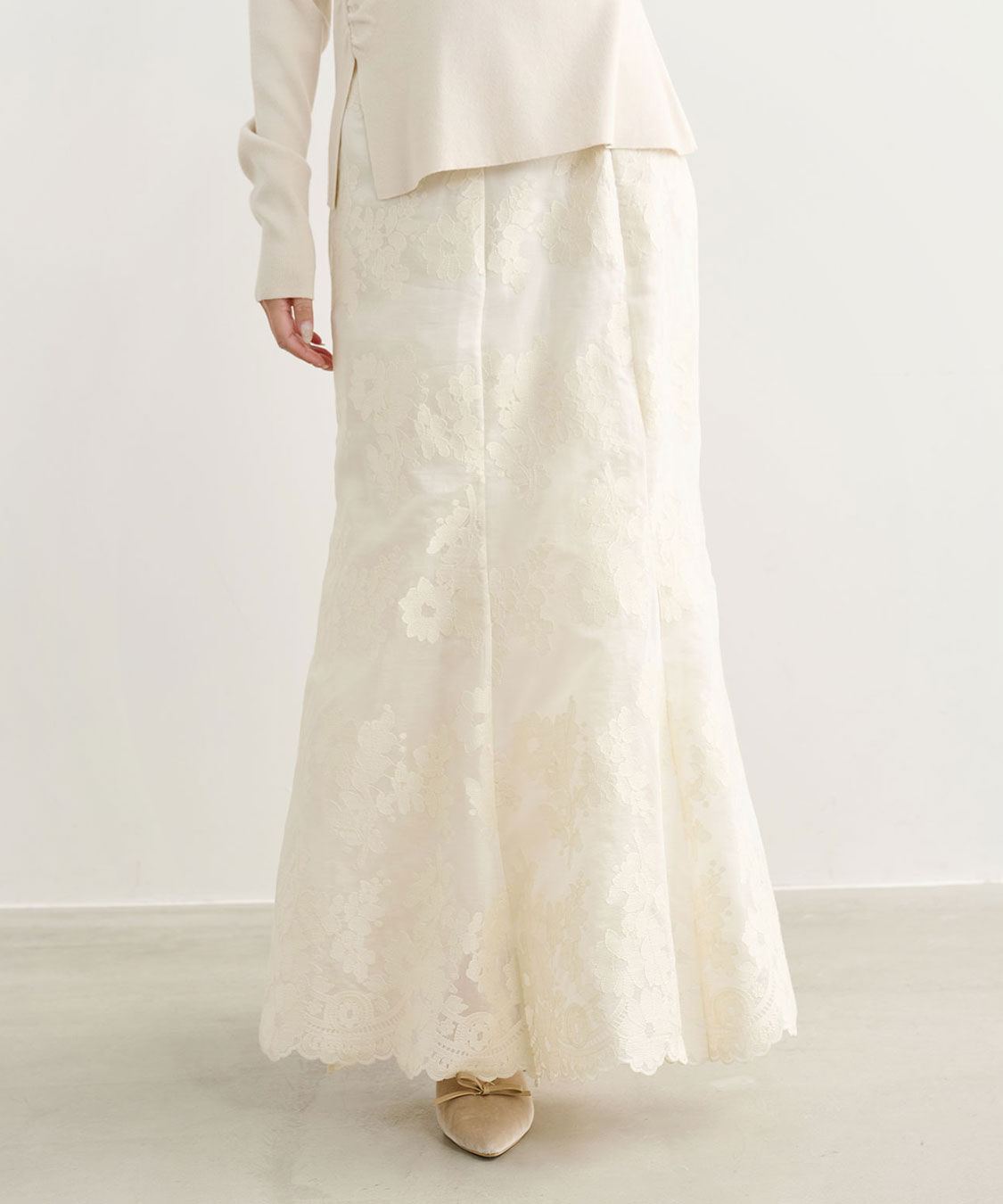 COCO DEAL「フラワー刺繍マーメイドスカート」|スカート|