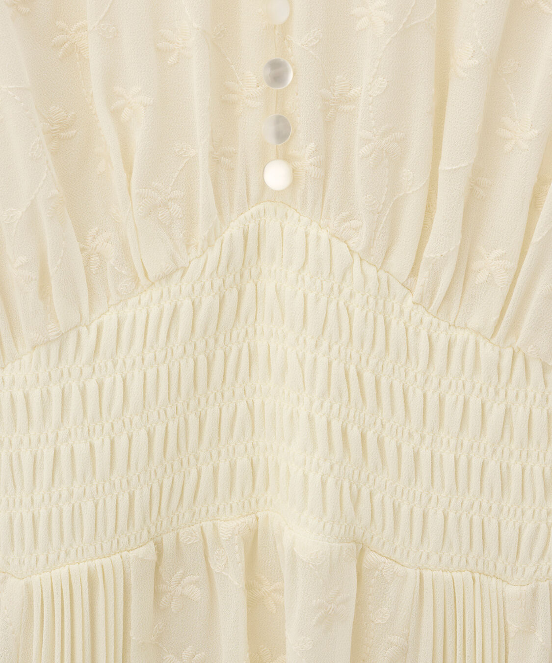 COCO DEAL「フラワー刺繍プリーツ切り替えワンピース」|ワンピース|