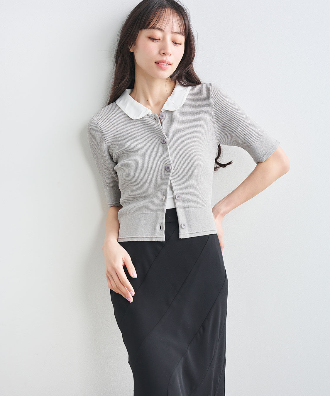 COCO DEAL「フラットカラーニット」|ニット・セーター|