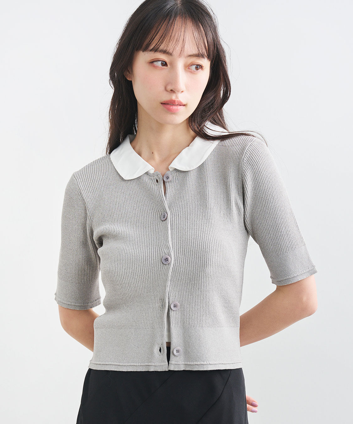 COCO DEAL「フラットカラーニット」|ニット・セーター|