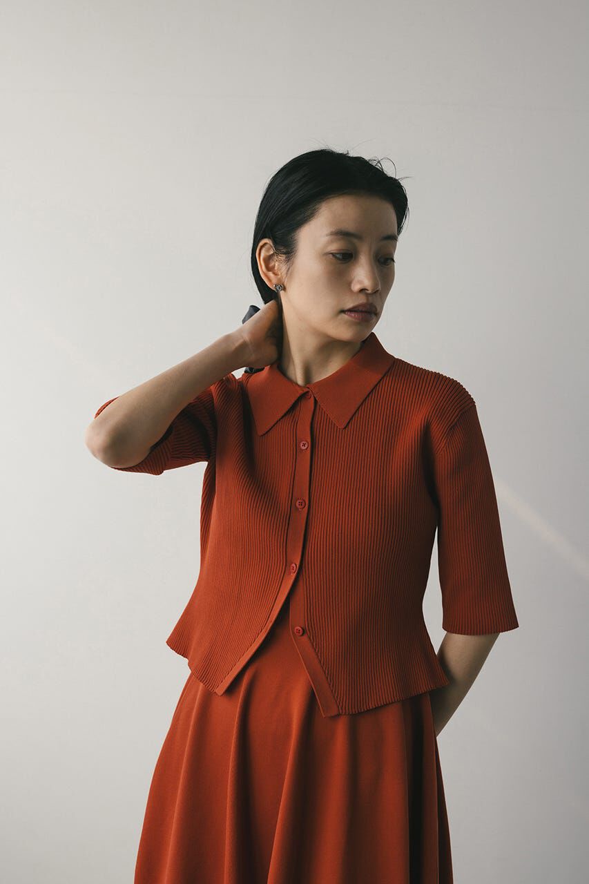 STYLEMIXER「2ピースハーフスリーブポロニットワンピース」|ワンピース|