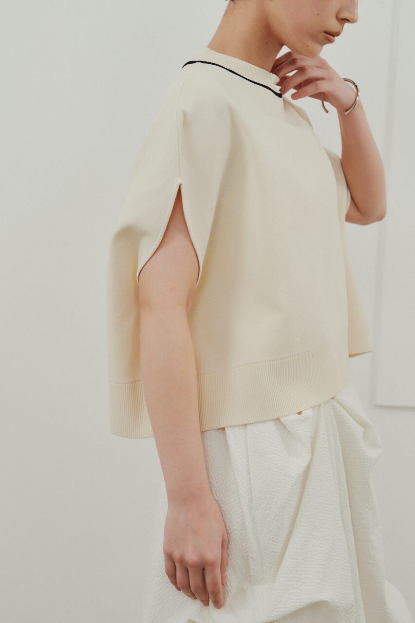 STYLEMIXER「パイピングニットトップ」|ニット・セーター|