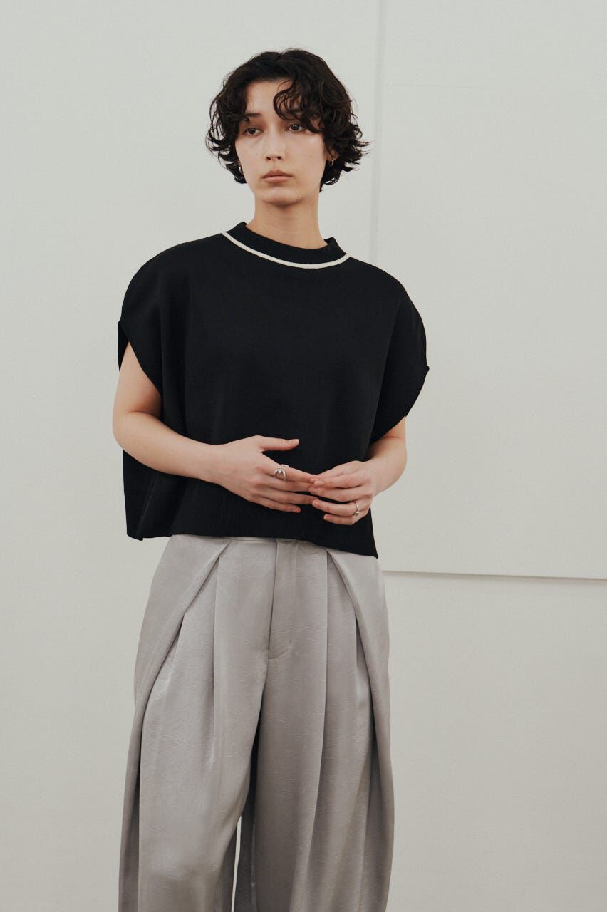 STYLEMIXER「パイピングニットトップ」|ニット・セーター|