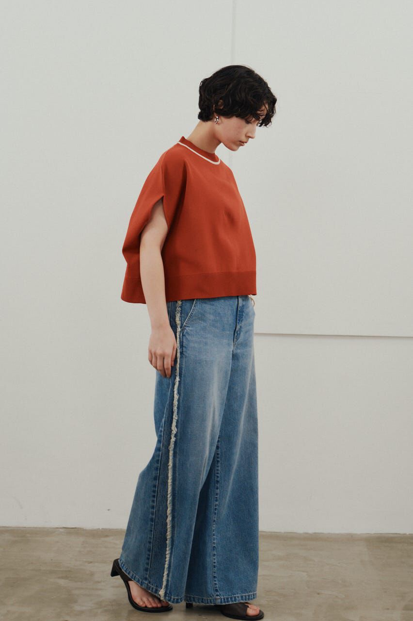 STYLEMIXER「パイピングニットトップ」|ニット・セーター|