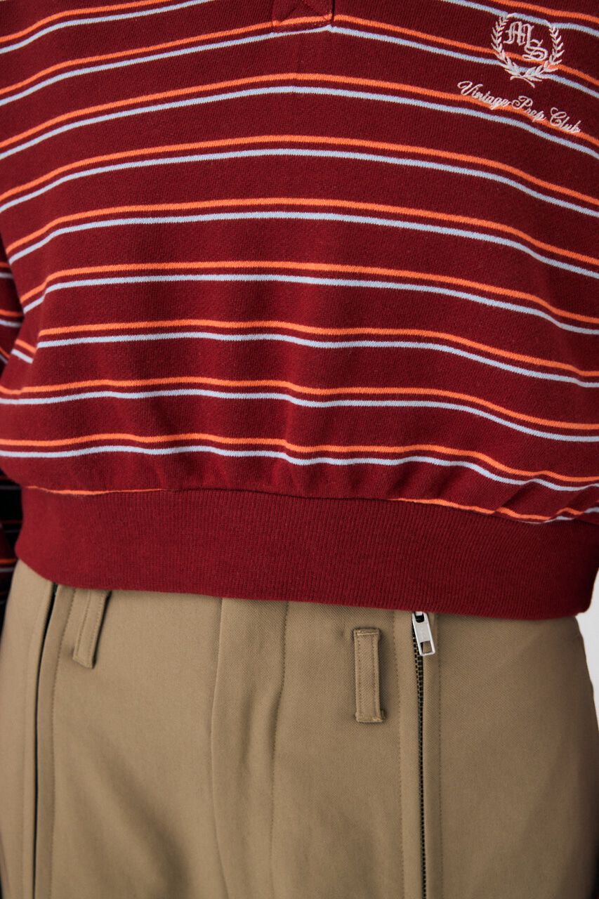 MOUSSY「EMBROIDERY ポロプルオーバー」|パーカー|