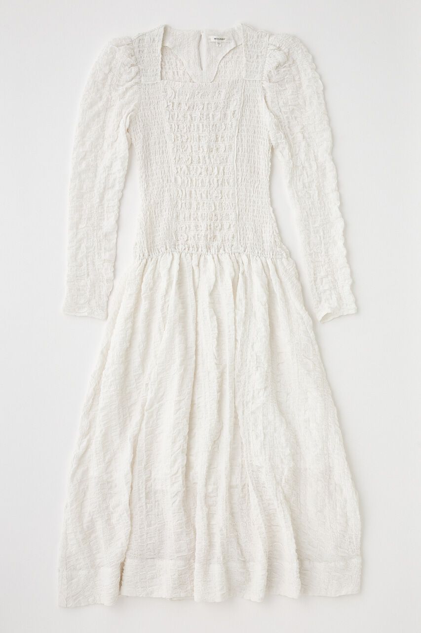 MOUSSY「CREPE ドレス」|ワンピース|WHT