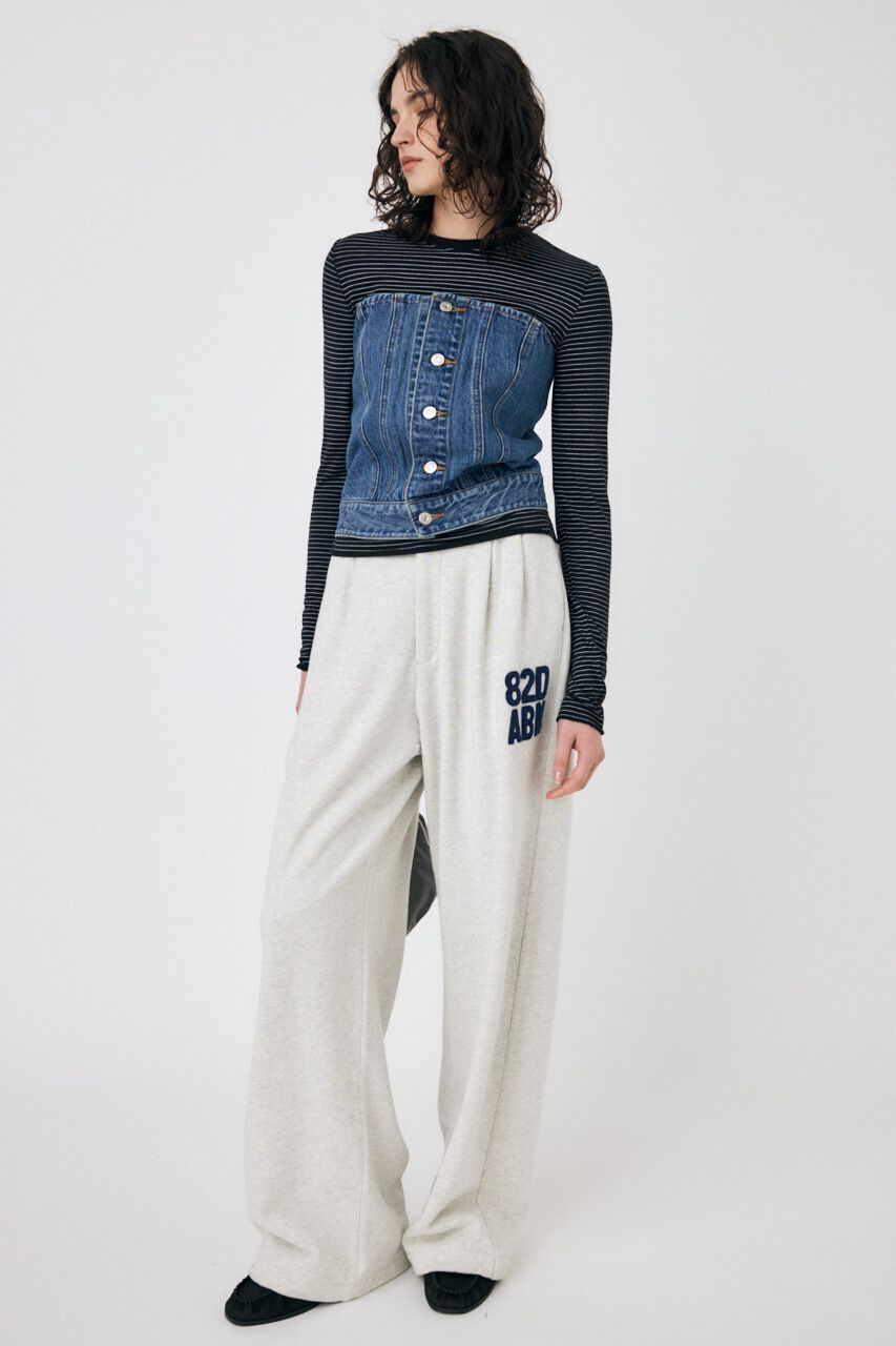 MOUSSY「DENIM BARE ビスチェ」|チューブトップ|