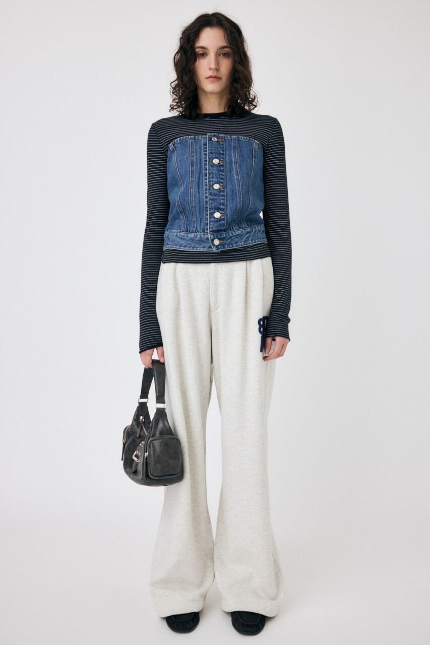 MOUSSY「DENIM BARE ビスチェ」|チューブトップ|