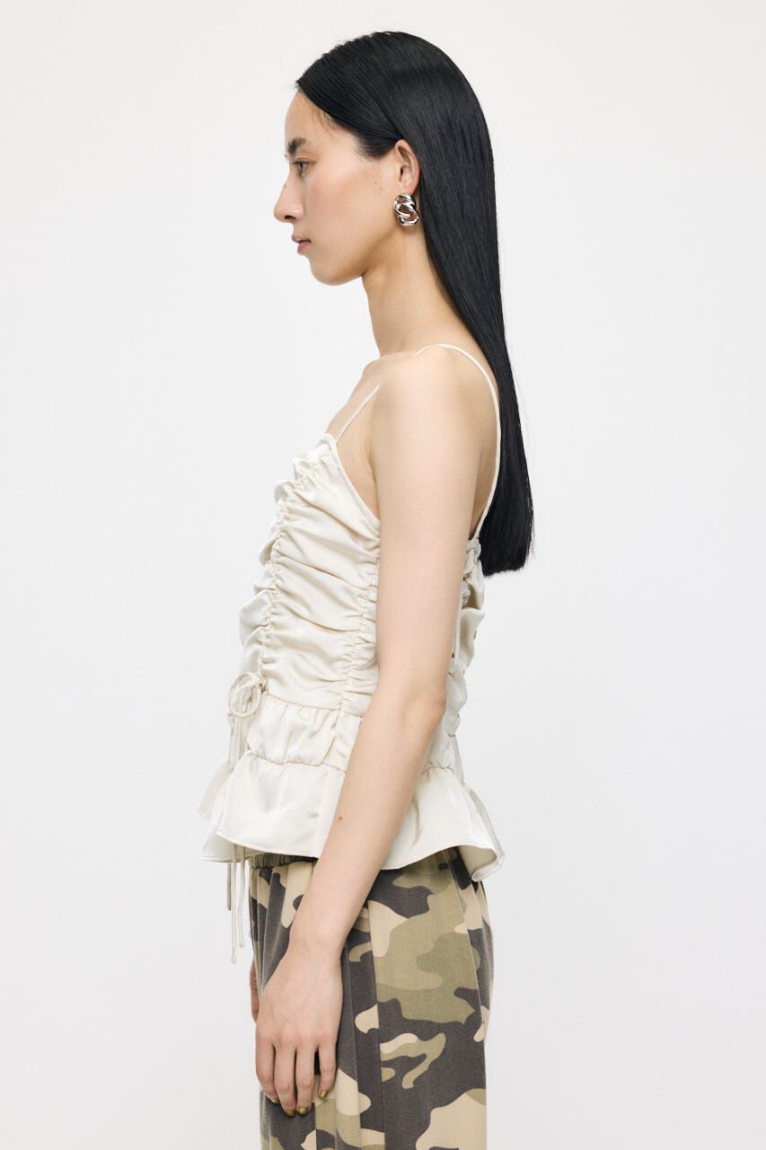 MOUSSY「SATIN GATHER キャミ」|キャミソール|