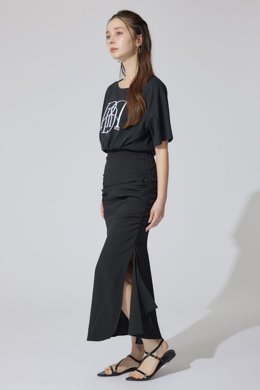 rienda「ギャザーマーメイドジャストウエストスカート」|スカート|