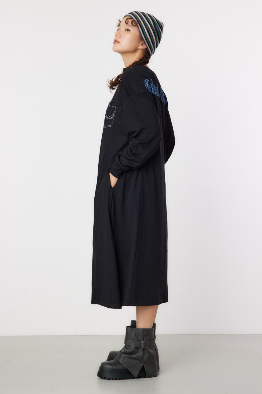 RODEO CROWNS「デニムアップリケロゴワンピース」|ワンピース|