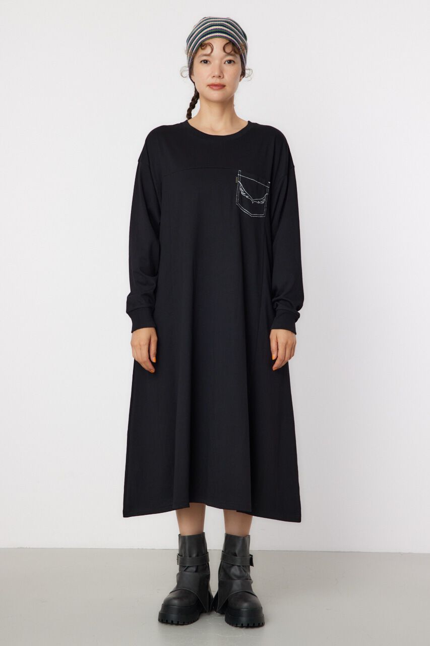 RODEO CROWNS「デニムアップリケロゴワンピース」|ワンピース|