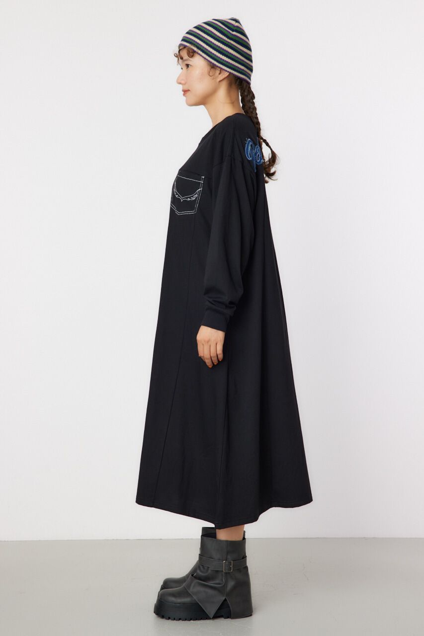 RODEO CROWNS「デニムアップリケロゴワンピース」|ワンピース|