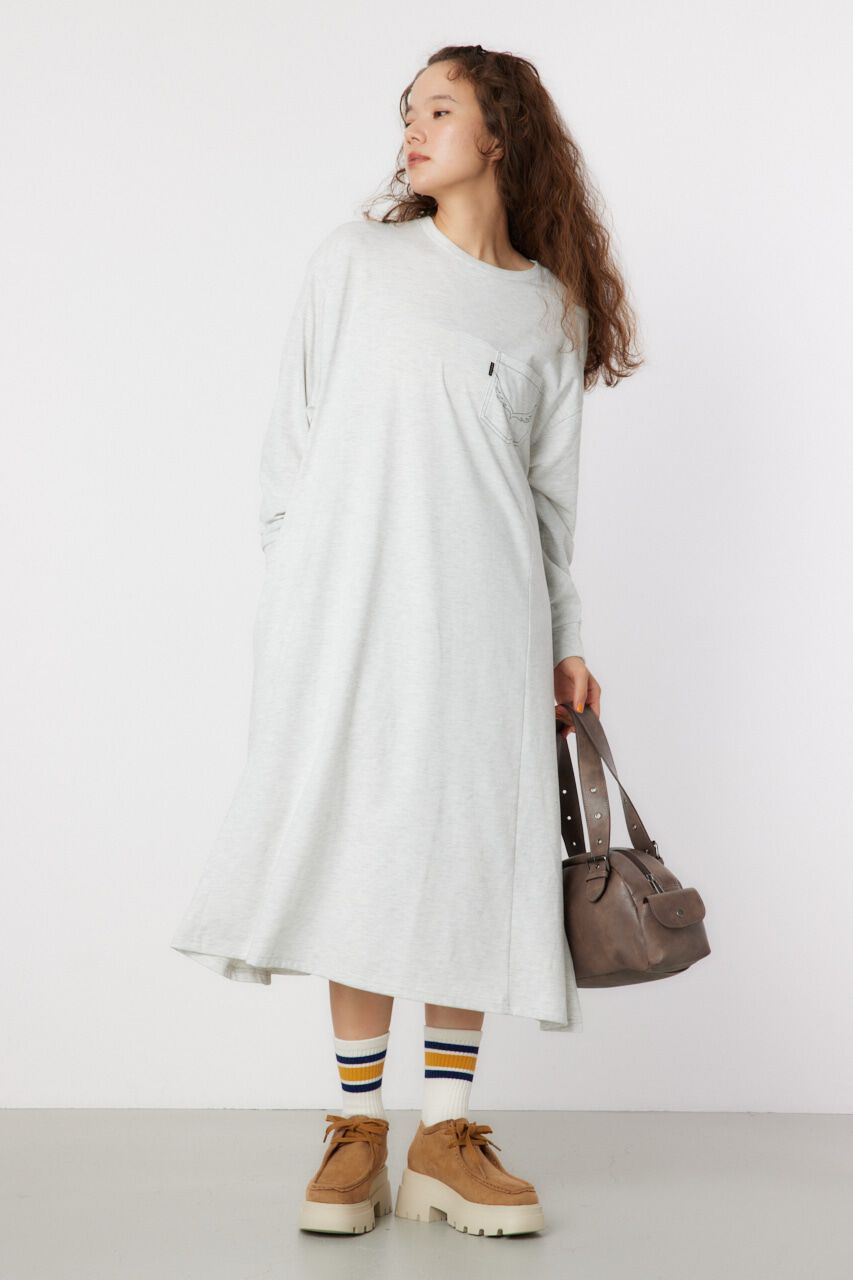 RODEO CROWNS「デニムアップリケロゴワンピース」|ワンピース|L/T.GRY1