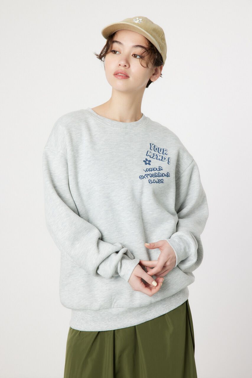 RODEO CROWNS「FOUR FLOWER スウェット」|パーカー|L/T.GRY1