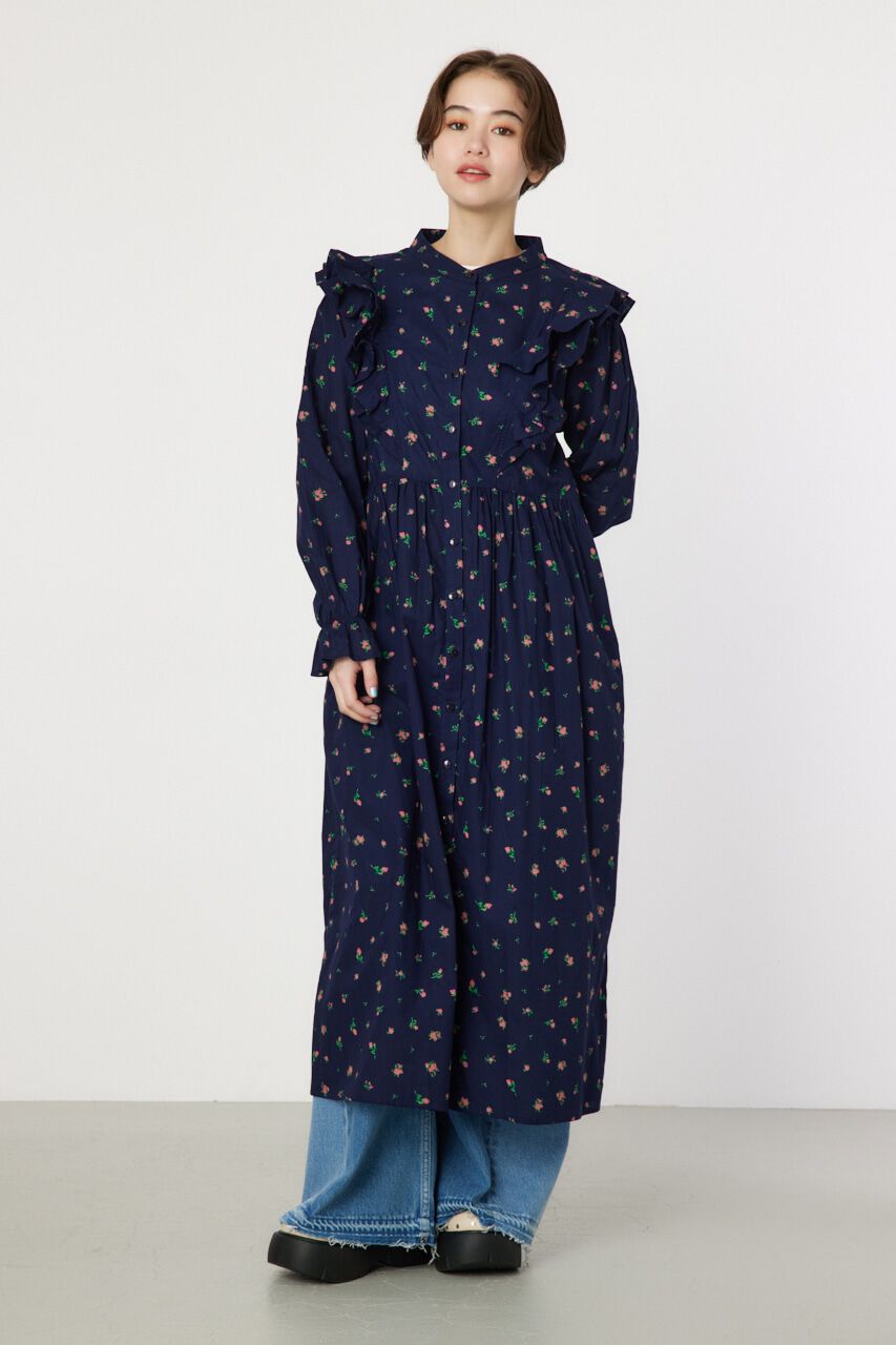 RODEO CROWNS「フラワーパターンフリルワンピース」|ワンピース|