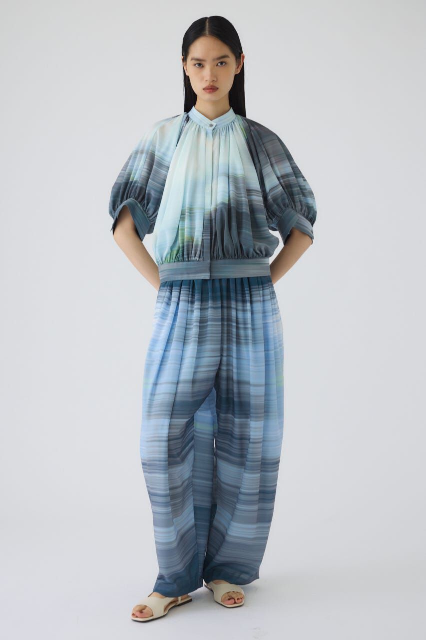 RIM.ARK 「Hidden flower gather SH」|シャツ・ブラウス|BLU