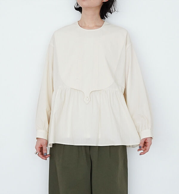 オオカミとフクロウ「オオカミと集う小さな星たち」|シャツ・ブラウス|アイボリー