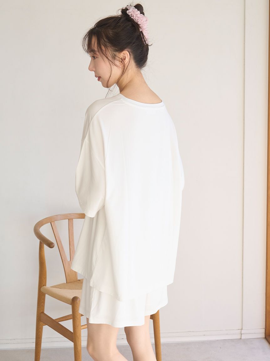 SNIDEL HOME「【接触冷感】ロゴTシャツセットアップ」|ルームウェア|