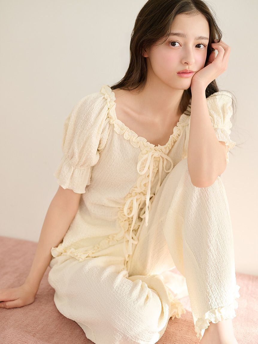 SNIDEL HOME「カットフリルセットアップ」|ルームウェア|