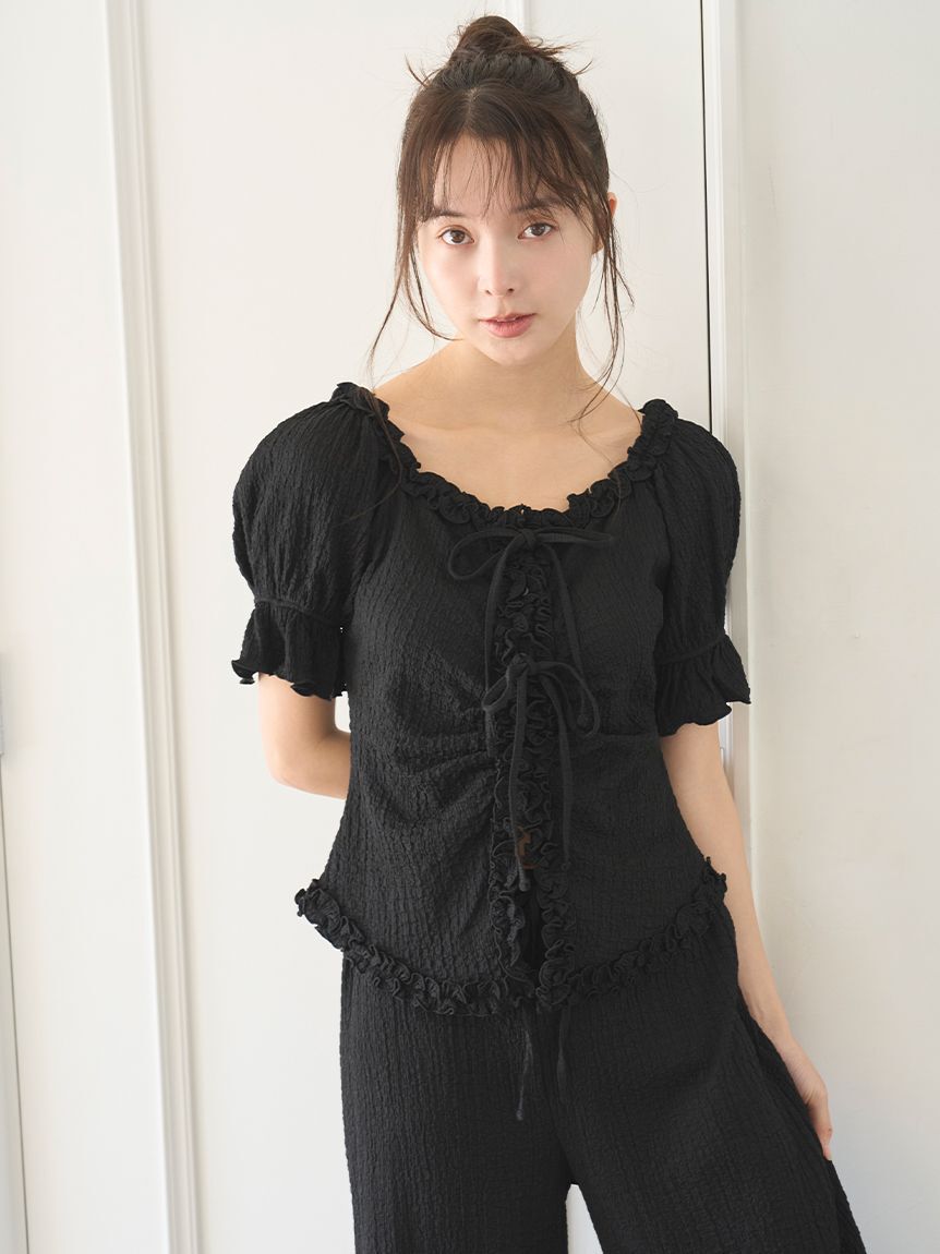 SNIDEL HOME「カットフリルセットアップ」|ルームウェア|