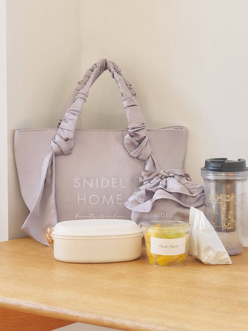 SNIDEL HOME「【保冷機能付き】フリル巾着ポーチ」|ポーチ|