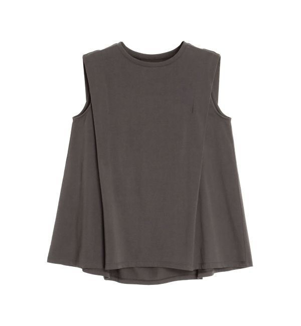 ELENDEEK「TECH MATERIAL TUCKED CS」|Tシャツ・カットソー|チャコールグレー