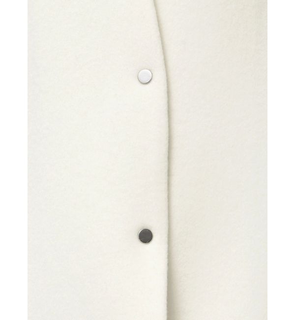 ELENDEEK「FORM SHORT WOOL CT」|ノーカラーコート|