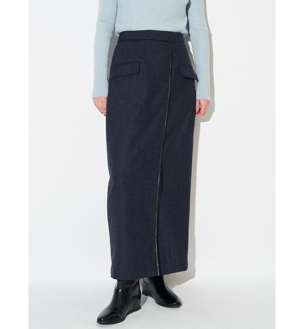 ELENDEEK「PIPING WRAP SK」|スカート|