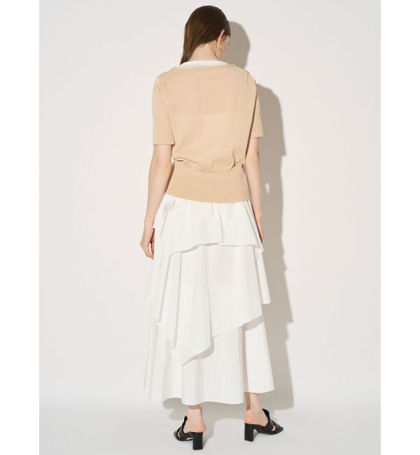 ELENDEEK「COLOR LAYERED HALF SLEEVES KT」|ニット・セーター|