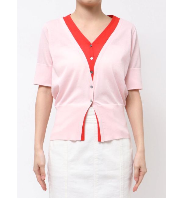 ELENDEEK「COLOR LAYERED HALF SLEEVES KT」|ニット・セーター|