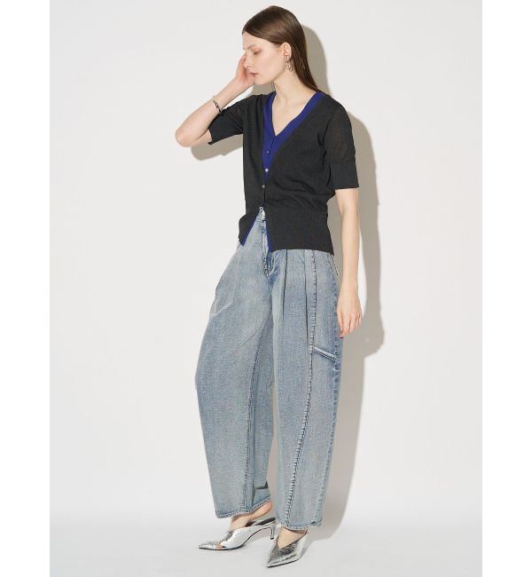 ELENDEEK「COLOR LAYERED HALF SLEEVES KT」|ニット・セーター|